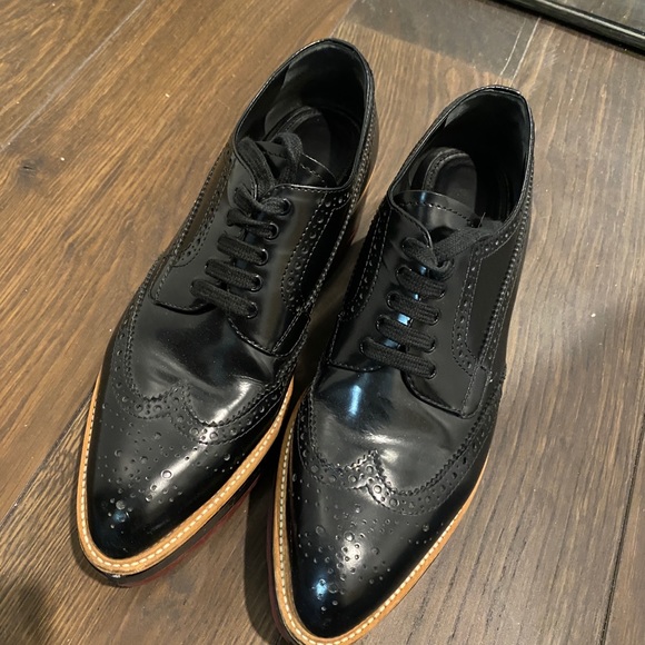 Prada platform lace up shoes - Picture 4 of 5